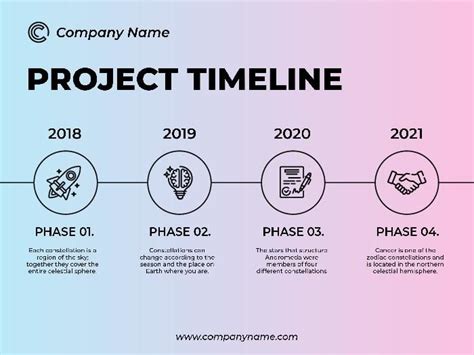 Free Modern Process Project Timeline Template To Design