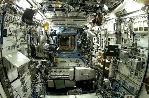 The View Inside Of The Iss Space