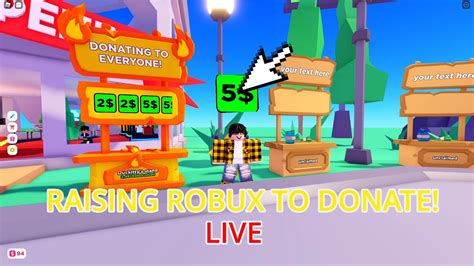 🔴raising robux in pls donate live 🔴 youtube