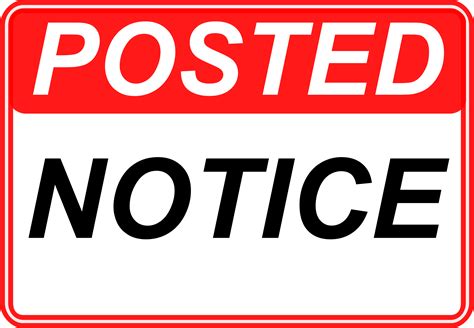 Clipart - Notice-Posted