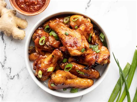 sticky ginger chicken wings recipe cart