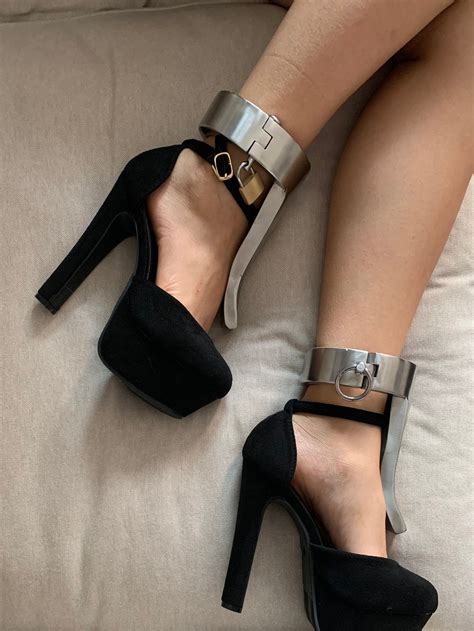 handmade ballet ankle cuffs forced high heels training etsy