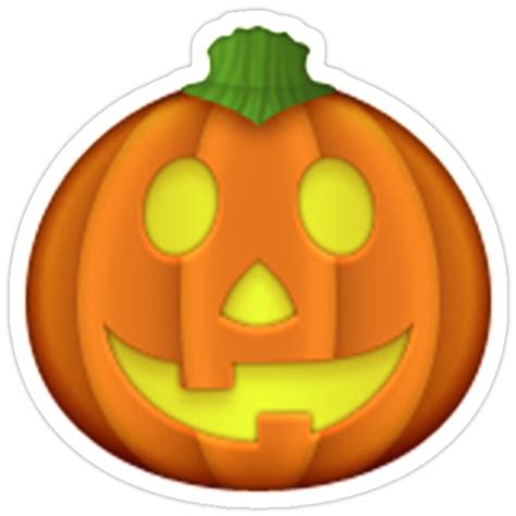 Emoji Halloween Pumpkin Stickers By Emoji Redbubble