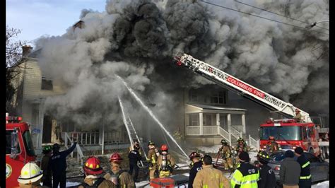 Firefighters Battle Large House Fire In South Columbus