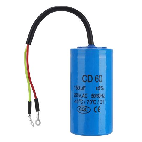 Buy Motor Capacitor Cd60 Capacitor Cd60 Run Capacitor With Wire 250v Ac
