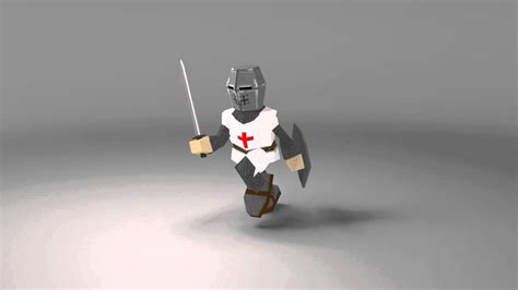 Low Poly Knight Youtube