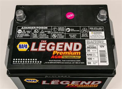 Napa The Legend Premium Agm Bat983585 Car Battery Review Consumer Reports