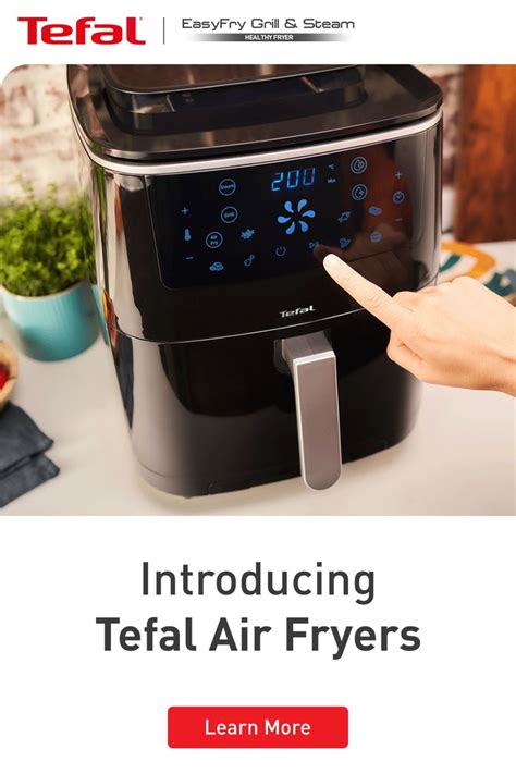 An Advertisement For Tefal Air Fryers