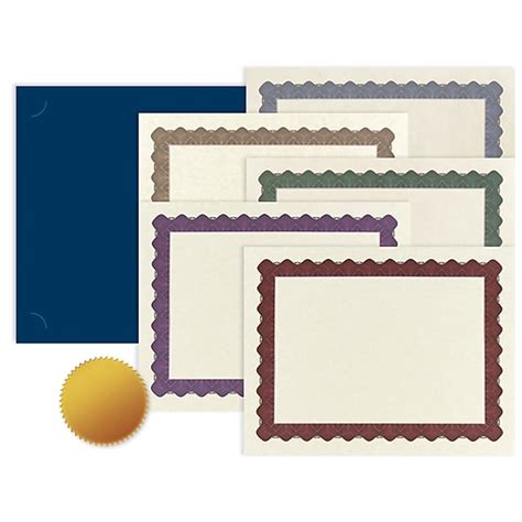 Great Papers Certificate Kits 9375 X 12 Multicolor 25 Kitspack