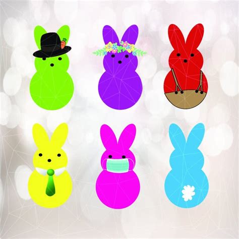 Easter SVG Peep SVG Easter bundle peeps svg png Bunny Clip | Etsy