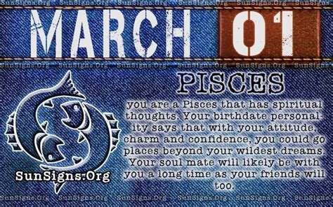 March 1 Zodiac Horoscope Birthday Personality Sunsignsorg