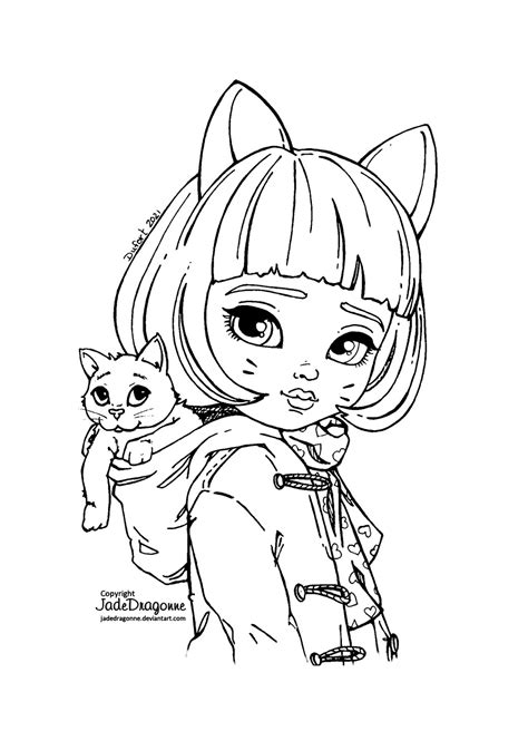 Kitty Girl By Jadedragonne On Deviantart