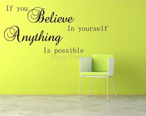 If You Believe Quotes Wall Decal Motivational Vinyl Art Stickers Wall