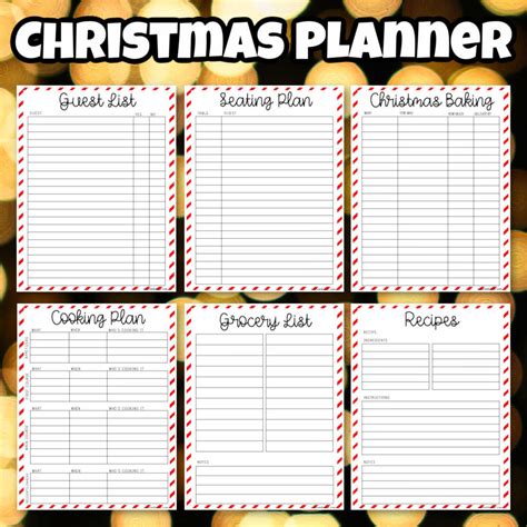 Christmas Planner Binder 23 Page Free Printables Savor Savvy
