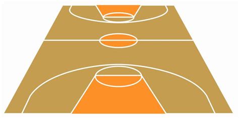 Basketball Court Design Template Fresh Basketball Field In The Vector