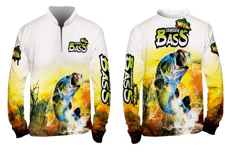 Fishing Sublimation Design 32 Bass Odyssey Apparel