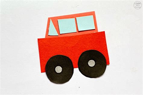 Easy Shape Car Craft For Kids Look Were Learning