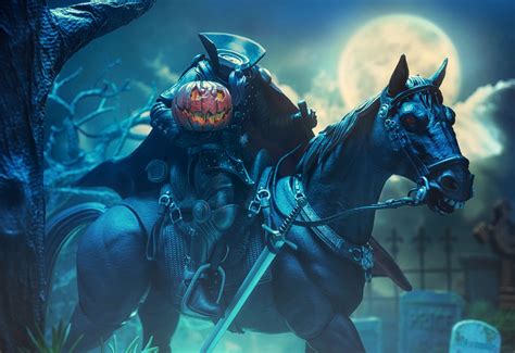 Four Horsemen Figura Obscura Headless Horseman Halloween 2022 Town