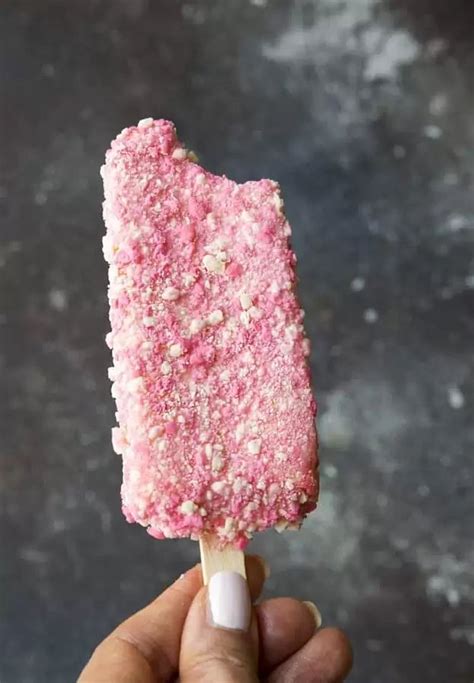 Strawberry Shortcake Ice Cream Bars An Easy No Bake Frozen Dessert In