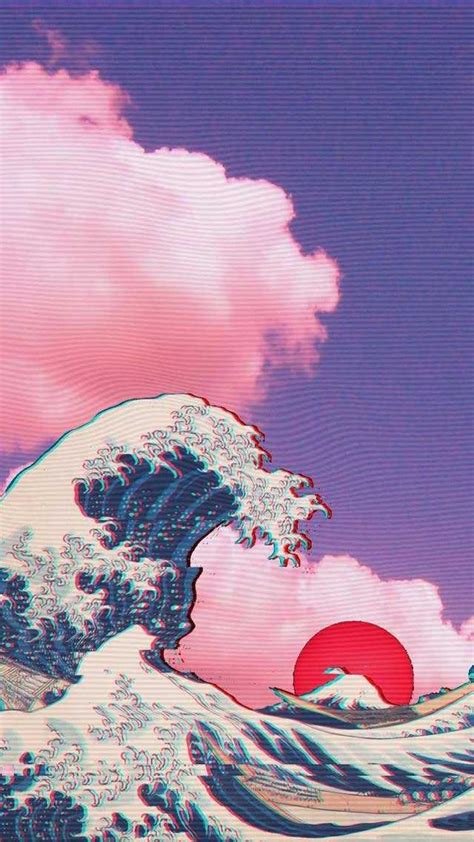 Vaporwave aesthetic, art and craft, pattern, no people, creativity. Aesthetic wallpaper : iphonewallpapers