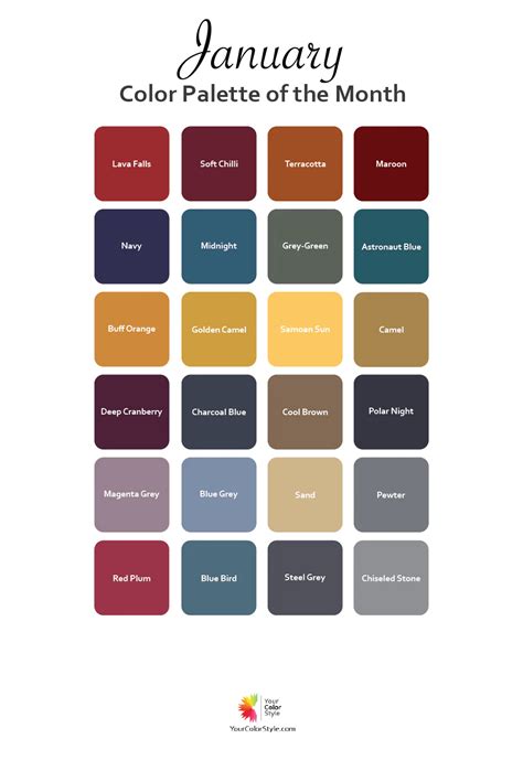 February Colors Fall Color Palette Colour Palettes Nail Color Trends
