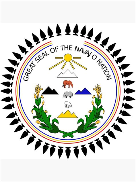 Navajo Nation Great Seal Poster By Funwithflags Redbubble