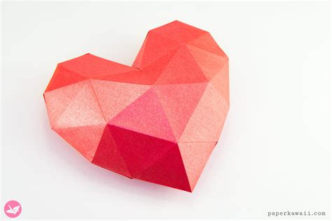 Origami Bild 3d Origami Heart Tutorial