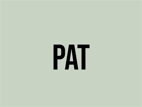 What Does Pat Mean Meaning Uses And More Fluentslang