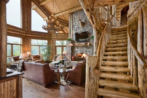 Log cabin kits and log home kits delivered to you. Cozy And Warm Log Cabin Living Rooms You Will Fall In Love ...