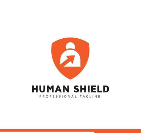 Human Shield Logo Template 91819 Templatemonster