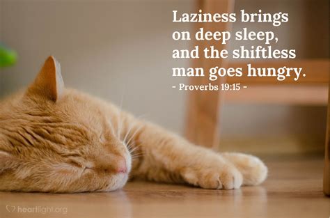 Proverbs 1915 Illustrated Laziness Brings On Deep Sleep And The