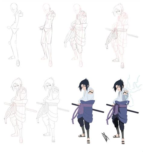 The Best 29 Naruto And Sasuke Drawing Full Body Interpretationquoteq