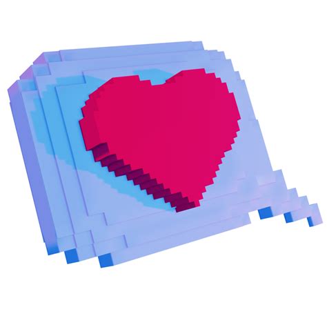 3d Heart Icon 3d Rendering 32405779 Png