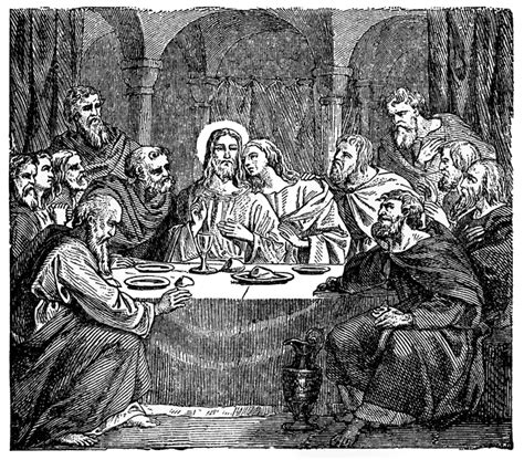 Communion Of The Apostles With Jesus At The Last Supper Clipart Etc