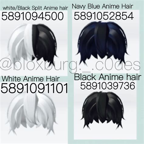 Hair Codes 🌸 In 2021 Anime Hair Hair Clothes Hair