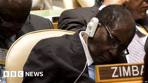 Zimbabwes Robert Mugabe Not Asleep Just Resting His Eyes Bbc News