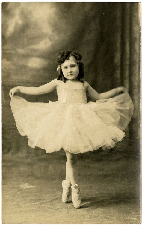 Old Photo Ballerina Girl The Graphics Fairy