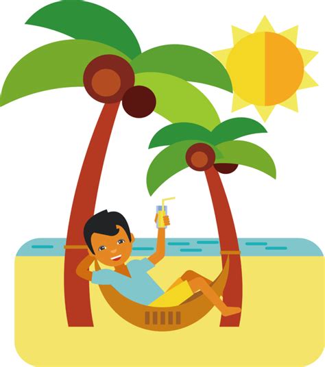 Beach Vacation Clip Art Portable Network Graphics Image Happy Summer