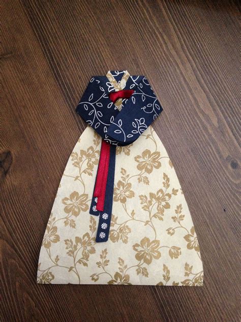 Hanbok Cardkorean Traditional Dressivory Arm Folding Korean Crafts