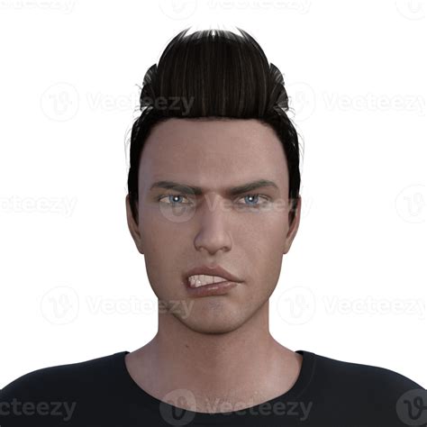 Expression Face Gesture 3d Rendering 10916860 Png