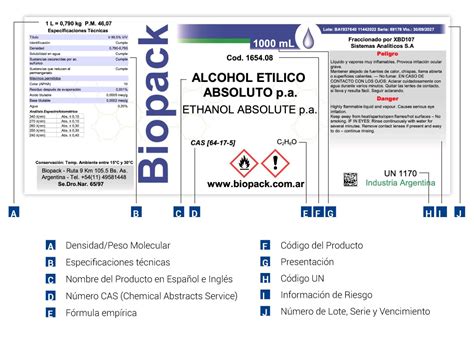 Ejemplo De Etiqueta De Un Producto Quimico Opciones De Ejemplo