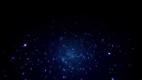 Blue Glowing Particles Hitting The Screen Background Video Youtube