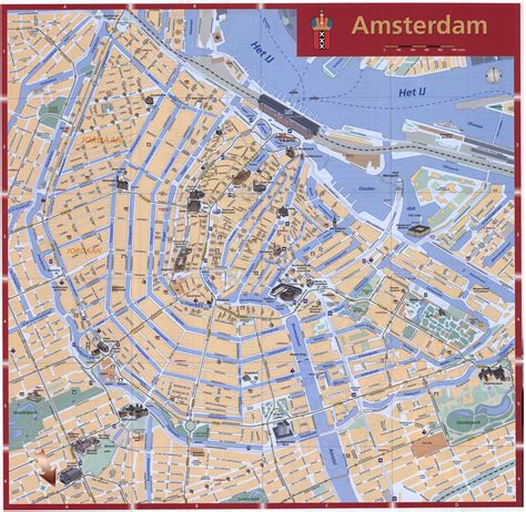 Tourism Map Of Amsterdam Amsterdam Tourist Amsterdam Map Amsterdam City