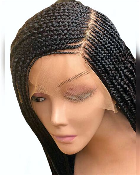 Cornrow 360 Full Lace Braided Wig Etsy