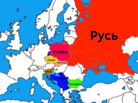 Map Of The Slavic Nations Forslavs
