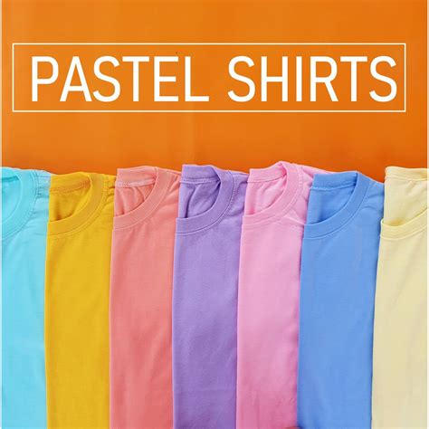 Pastel Plain Shirts Unisex For Men And Women Shopee Philippines