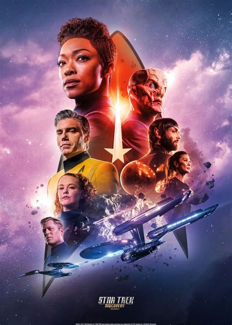 Discovery Key Art 5 Poster Picture Metal Print Paint By Star Trek
