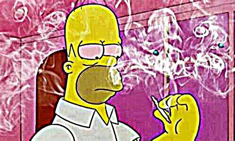 Homer Simpson Smoking Wallpapers On Wallpaperdog