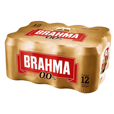 Cerveja Brahma Zero 350ml Lata Pack C12