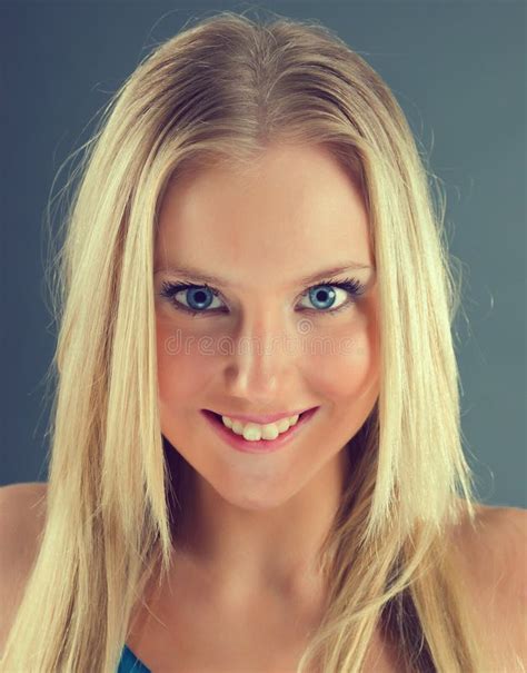 Fashion Portrait Of A Beautiful Blonde Girl Stock Image Image Of Blond Portrait 12546177